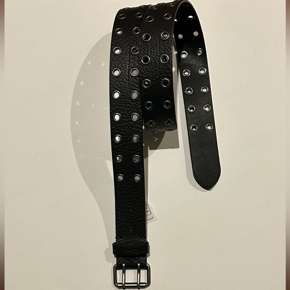 5 genuine leather high quality Italian Ralph Lauren Allsaints Chain Belts black - Picture 5 of 12